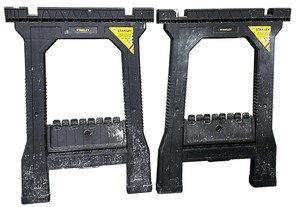 lot 119 image: Pair of Stanley STST60952 Folding Sawhorses