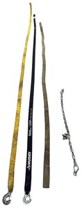 lot 124 image: Tow Straps and Chain Bundle (4)