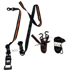 lot 144 image: Ratchet tie-down straps Bundle - Black
