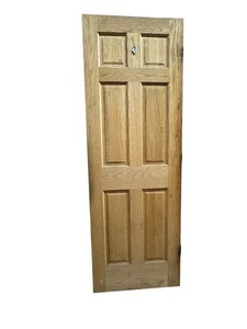 lot 013 image: Deanta Oxford Prefinished Oak Internal Door 6-Panel Wood Door