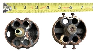 lot 222 image: Vintage Light Fixture Parts (2)