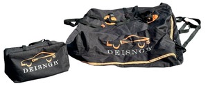 lot 182 image: DEISNGB and a car silhouette logo, rooftop cargo carrier bag
