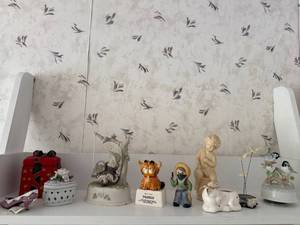 lot 128 image: Assorted Ceramic and Porcelain Figurine Collection Including Garfield, Enesco, and Otagiri