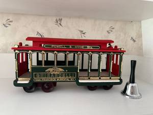 lot 129 image: Ghirardelli San Francisco Municipal Railway Cable Car Model with Bell