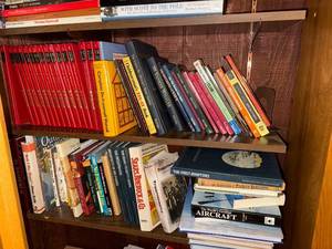 lot 295 image: Large Collection of Hardcover and Softcover Books including History, Aviation, and Manuals
