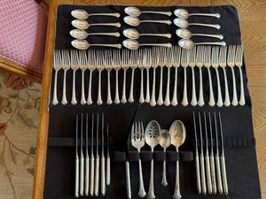 Towle Sterling Silver Flatware in Chippendale Pater - Includes Forks, Spoons, Knives, and Serving Pieces - Total Weight 54+ ounces