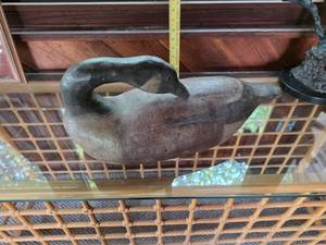 lot 85 image: Vintage Wooden Duck Decoy Signed by R.W. Schaap