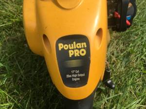 lot 190 image: Poulan Pro 17-Inch Gas String Trimmer, 25cc High Output Engine