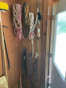 lot 201 image: Assorted Rope, Bungee Cords, and Pulley Collection