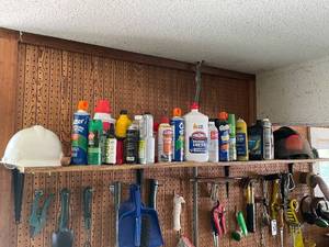 lot 205 image: Collection of Automotive Fluids, Insect Sprays, and Lighter Fluids