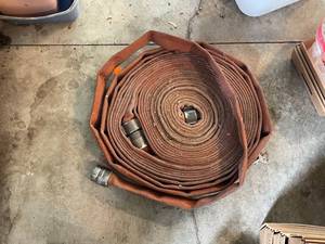 lot 209 image: Red Head NH Fire Hose with Couplings