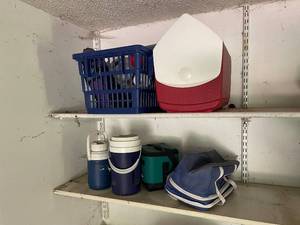 lot 220 image: Collection of Coolers, Jugs, Bottles, and Arctic Zone Tote