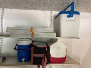 lot 221 image: Assorted Coolers and Insulated Bag