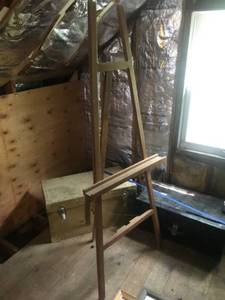 lot 402 image: Wooden Adjustable Artist Easel