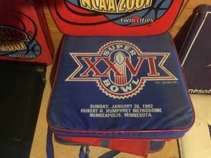 lot 413 image: Collection of 6 Stadium Seat Cushions and Sport Event Pads