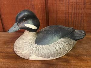 lot 39 image: Marv Meyer Hand-Carved Duck Decoy Signed 104