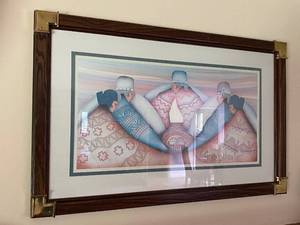 lot 151 image: Framed Signed Lithograph Una Ofrera Pencil Signed and Numbered