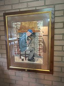 lot 358 image: Matty Watercolor Painting by R.H. Perizo, Framed 1998