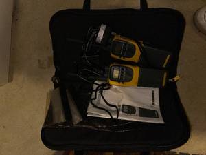 lot 396 image: Humminbird VHF Marine Band Radios Pair with Chargers and Case