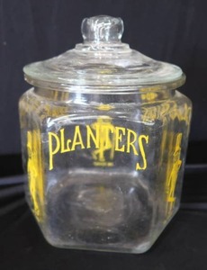 lot 8 image: 1930S PEANUT JAR