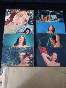 lot 9 image: 8 1950S PIN UPS (ADULT)