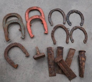 lot 16 image: HEAVY HORSESHOES PLUS