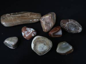 lot 17 image: 8 ASSORTED AGATES