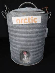 lot 18 image: VINTAGE GALVANIZED ARTIC COOLER