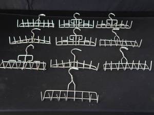 lot 22 image: 10 STAINLESS STEEL MEAT HOOKS  HANGERS