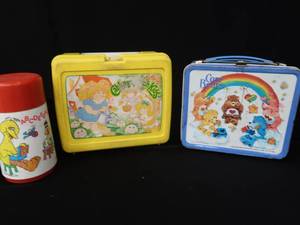 lot 56 image: 2 VINTAGE LUNCHBOXES AND 1 THERMOS.