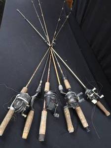 lot 85 image: 6 VINTAGE ROS AND REELS