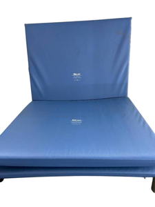 lot 46 image: MSRP $500 Lot of 2 SkiL-Care 911547 1 x 26 x 68 Tri-Fold Bedside Mat - Secure Hook and Loop Fasteners, Reduces Bedside Fall Impacts - Great Condition