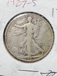 lot 07 image: 1927-S US WALKING LIBERTY HALF DOLLAR