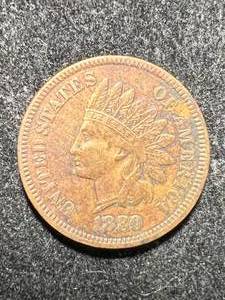 lot 18 image: 1880 US INDIAN HEAD CENT