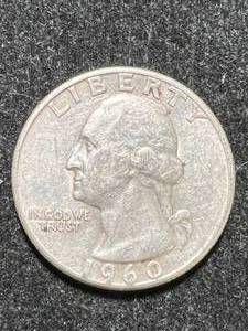 lot 33 image: 1960 US WASHINGTON QUARTER