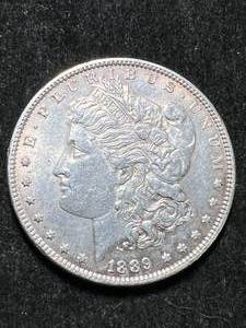 lot 39 image: 1889 US MORGAN SILVER DOLLAR