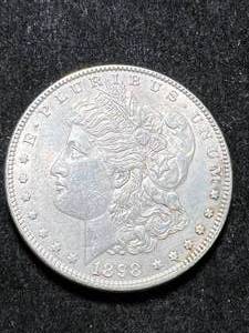 lot 52 image: 1898 US MORGAN SILVER DOLLAR