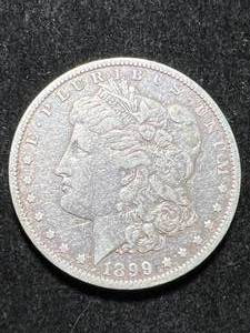 lot 62 image: 1899-O US MORGAN SILVER DOLLAR