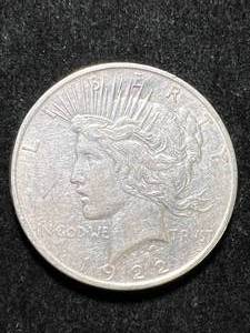 lot 69 image: 1922-S US PEACE SILVER DOLLAR