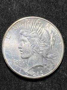 lot 77 image: 1926 US PEACE SILVER DOLLAR