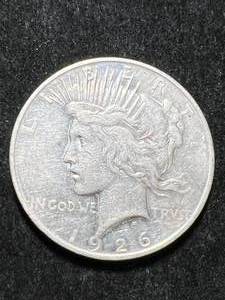 lot 78 image: 1926-D US PEACE SILVER DOLLAR