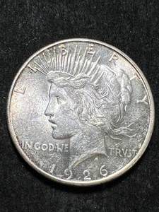 lot 79 image: 1926-S US PEACE SILVER DOLLAR