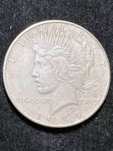 lot 86 image: 1934-D US PEACE SILVER DOLLAR