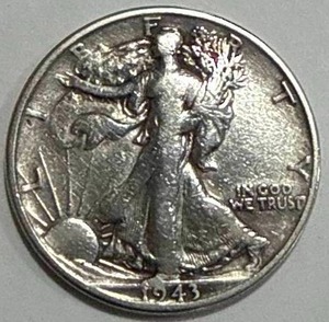 lot 6 image: 1943-S Walking Liberty Half Dollar
