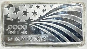 10oz .9999 Silver Apmex Bar