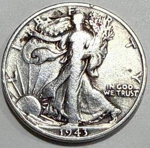 lot 19 image: 1943-S Walking Liberty Half Dollar