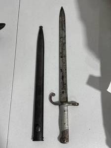 21" German WW2 Weyersberg Kirschbaum Solngen Bayonet with Matching Number Scabbard