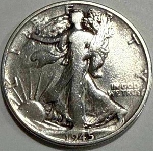 lot 23 image: 1945-S Walking Liberty Half Dollar