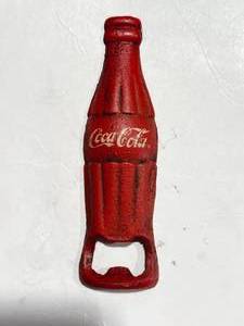lot 30 image: Cast Iron Coca Cola Bottle Opener 5 12 Long