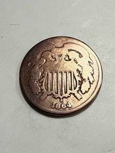 lot 50 image: 1864 Two Cent Piece
